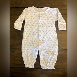 Kissy kissy one piece snap longall newborn pima outfit